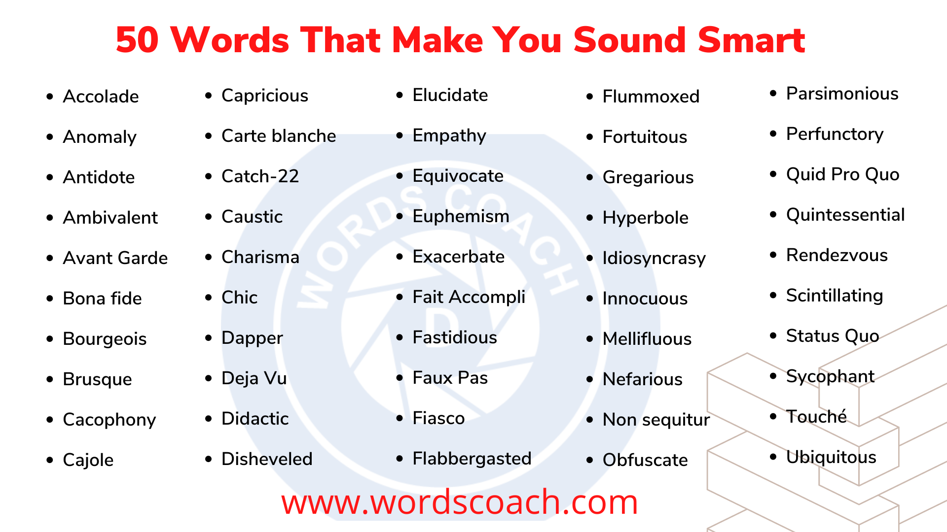 50 Words That Make You Sound Smart Word Coach