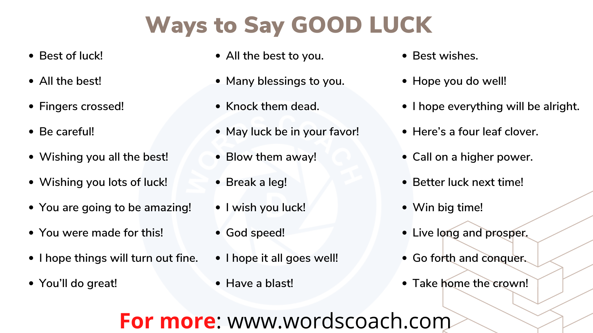 How To Say Good Luck In Egyptian