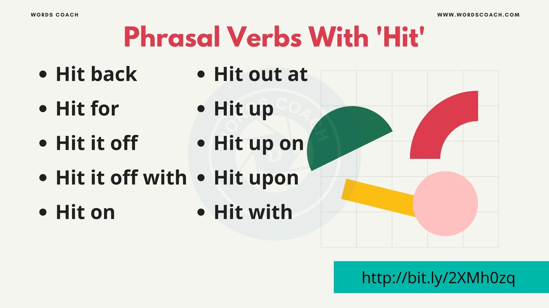 Phrasal Verbs With Hit Word Coach