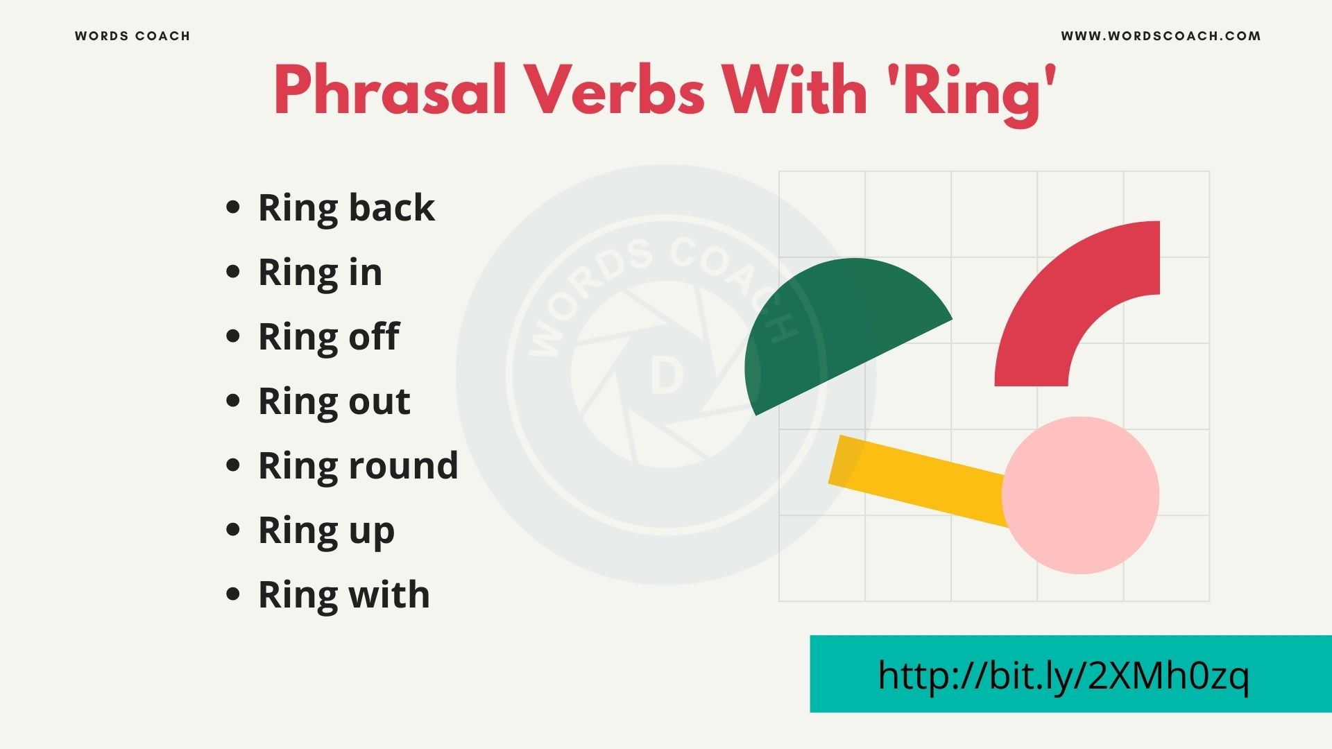 Phrasal Verbs With Ring Word Coach