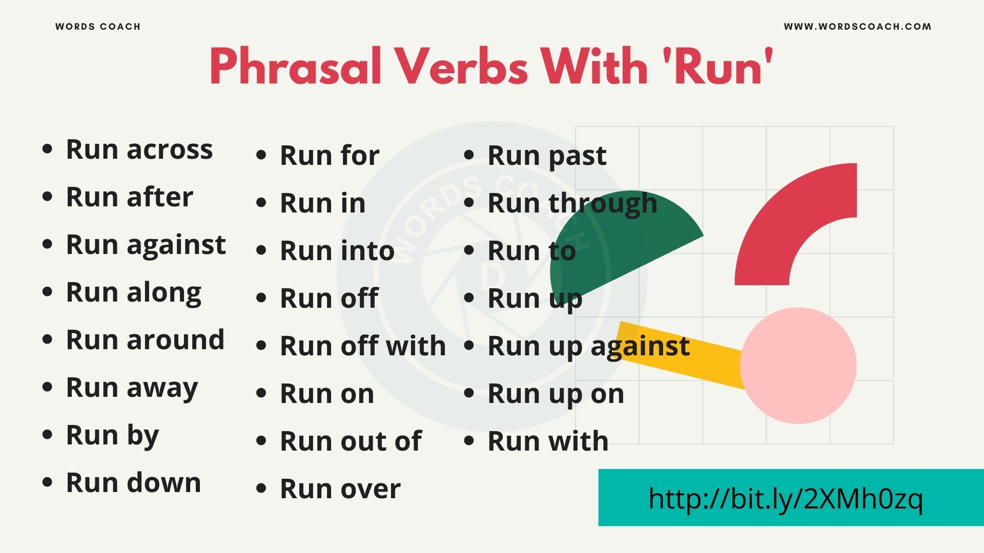 Phrasal Verbs With Run Word Coach