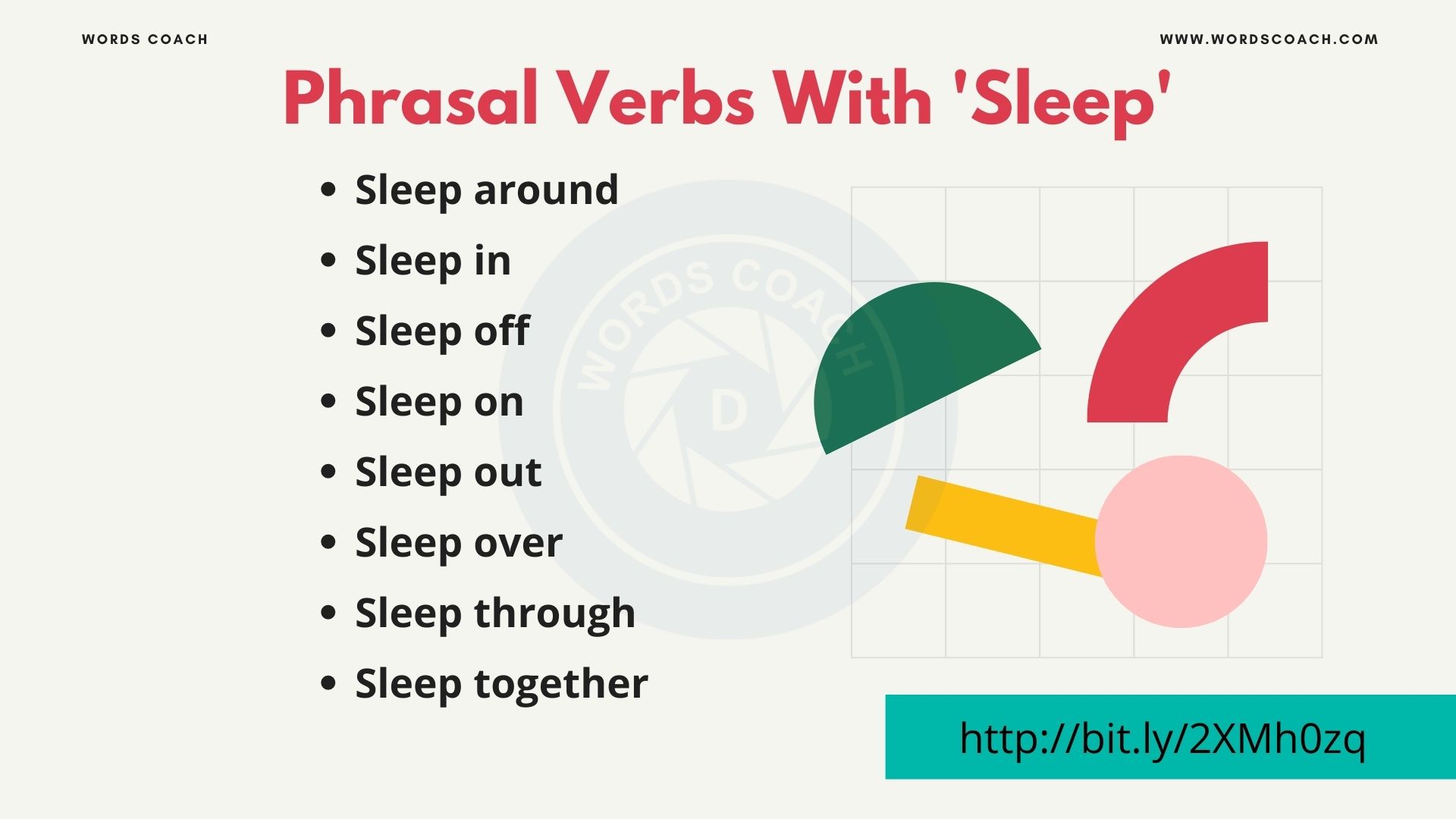 Phrasal Verbs With Sleep Word Coach