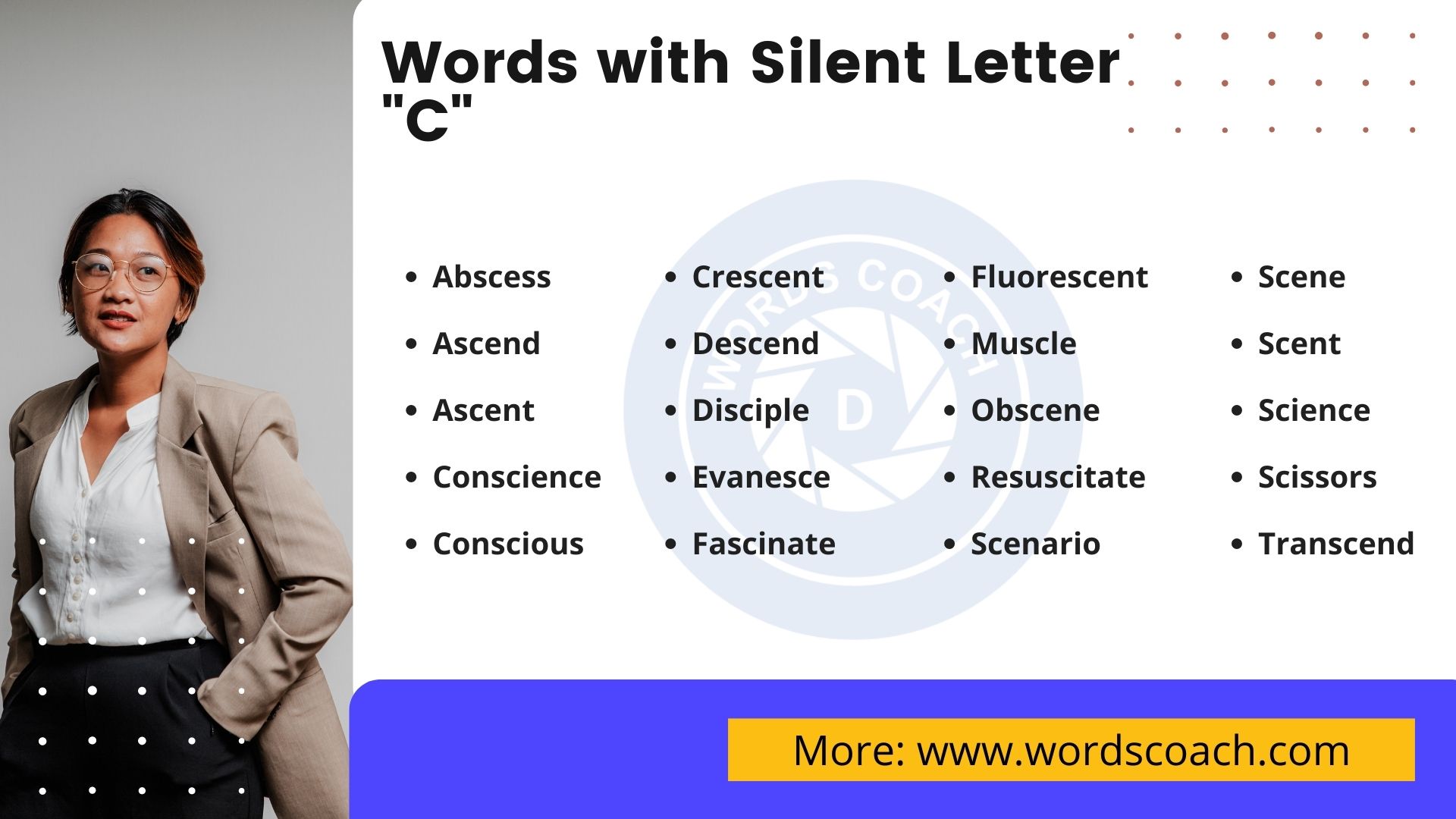 Words With Silent Letter C Word Coach