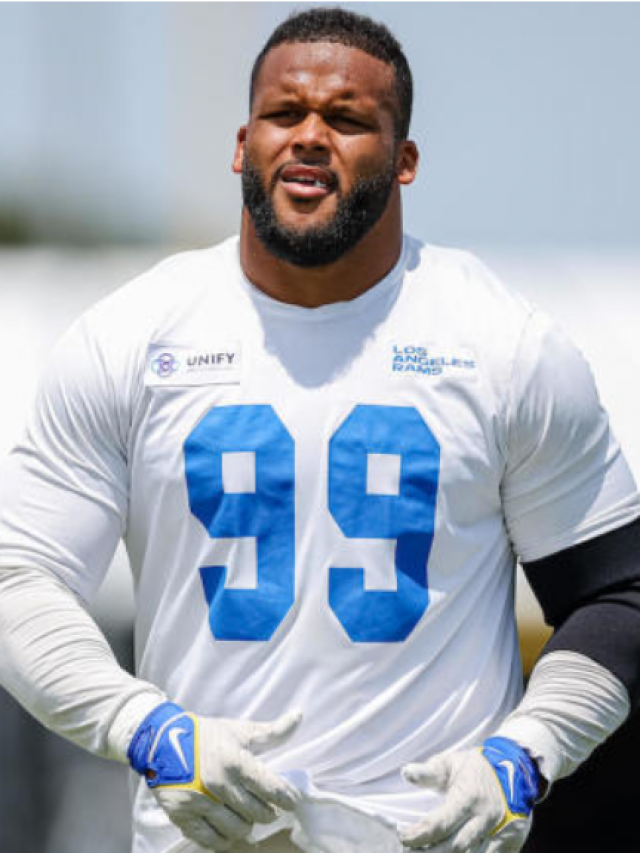 Rams' Aaron Donald goes into full-on smash mode at practice with the Bengals