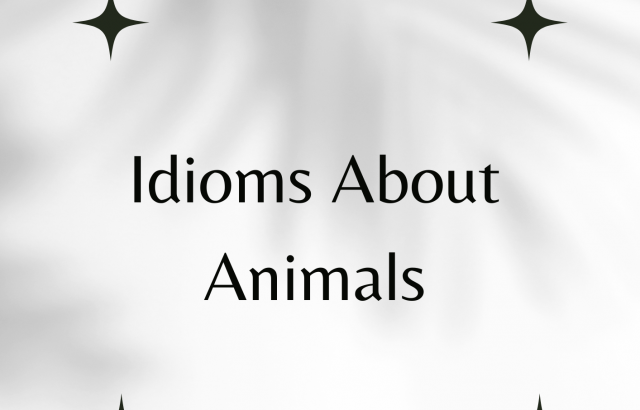 Idioms About Animals - wordscoach.com