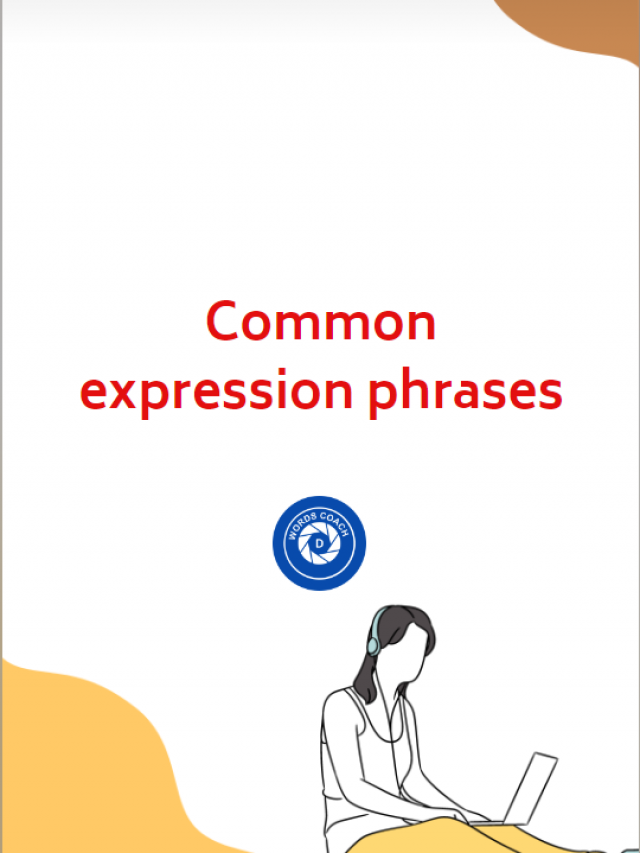 Common expression phrases