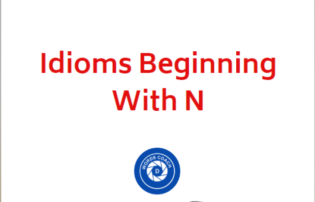 Idioms Beginning With N