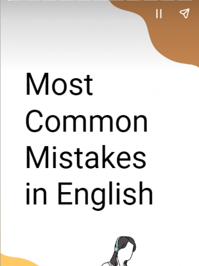 Most Common Mistakes in english