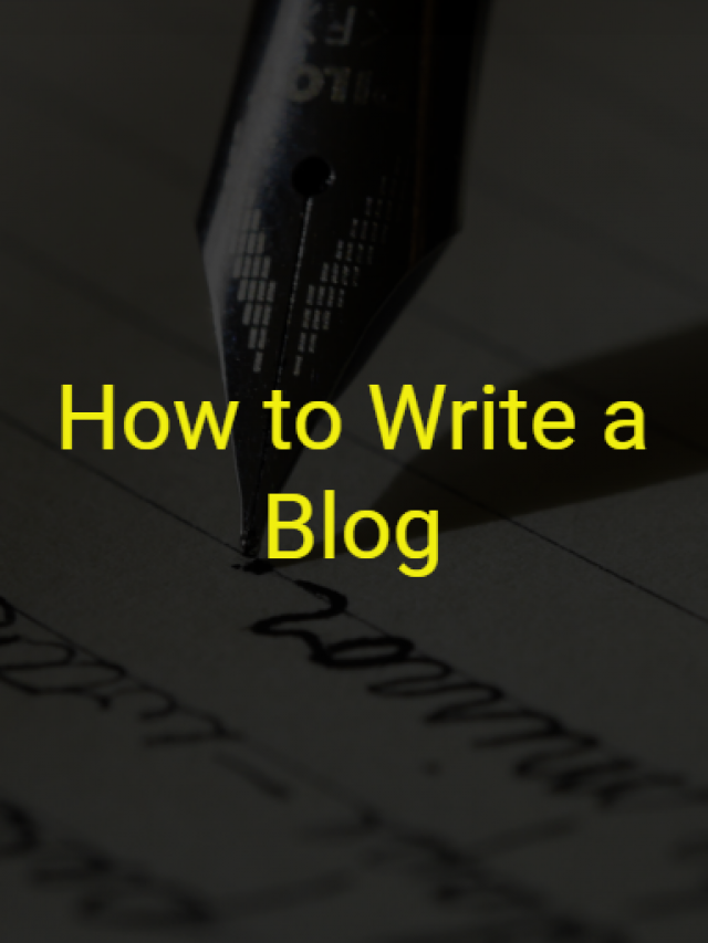 How to Write a Blog - Word Coach