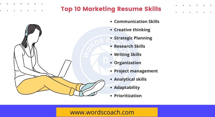 Top 10 Marketing Resume Skills - wordscoach.com