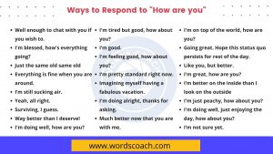 100+ ways to respond to 