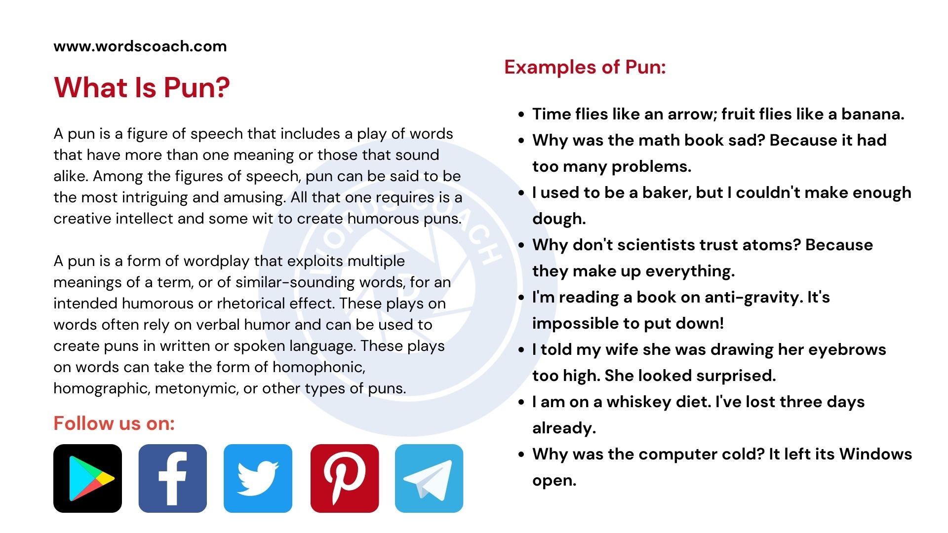 Pun Definition How To Use And Examples Word Coach