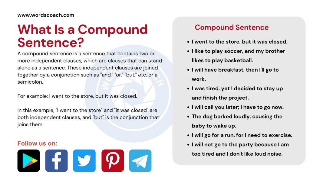 assignment 11 compound sentences algebra 2