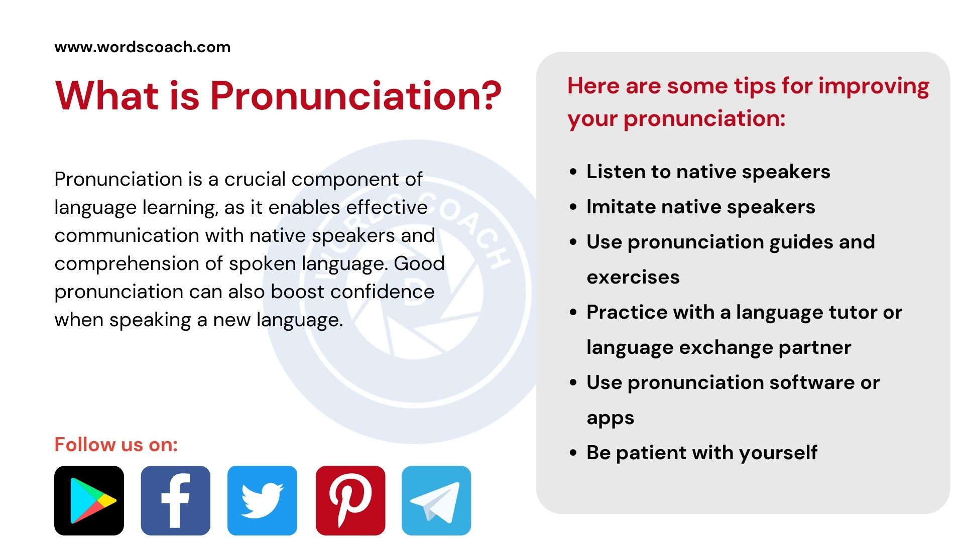 What Is Pronunciation Word Coach