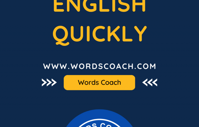 How to learn English quickly - wordscoach.com