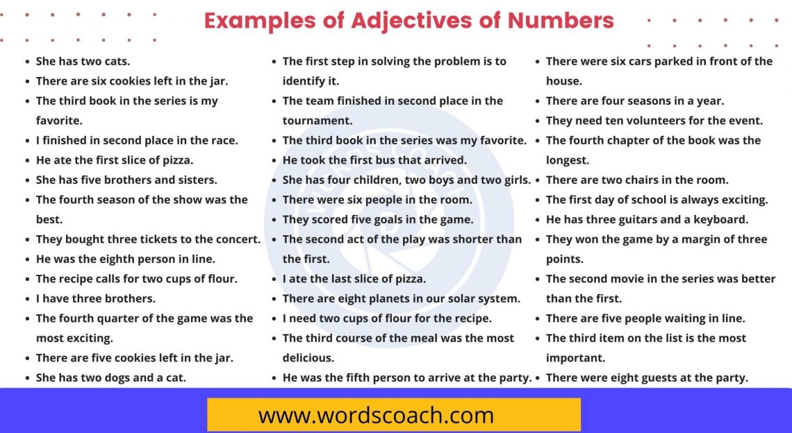 100-examples-of-adjectives-of-number-word-coach