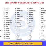 2nd Grade Vocabulary Word List - wordscoach.com